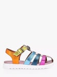 Kurt Geiger London Kids' Mini Fisherman Leather Sandals, Multi