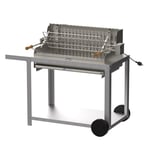 Barbecue à charbon Le Marquier Exclusive Irissarry + Chariot - Inox