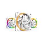 Be Quiet! (BL100) Light Wings 12cm PWM ARGB Case Fans - Triple Pack White