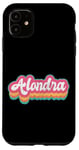 Coque pour iPhone 11 Alondra Prénom Fille Vintage Années 70 80 Personnalisé