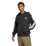 Essential Fleece 3-Stripes Full Zip, hettejakke, herre