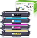 4 Toner fits for Brother TN247 TN243 DCP L3510CDW L3550CDW HLL3210CW MFCL3750CDW