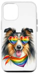 Coque pour iPhone 12/12 Pro Rainbow Pride Border Collie Chien LGBT Chiot LGBTQ Love Pride