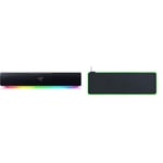 Razer Leviathan V2 X - PC Gaming Soundbar (with Full-Range Drivers, Compact Desktop Form Factor & Goliathus Extended Chroma - Soft Extended Gaming Mouse Mat Chroma RGB Lighting