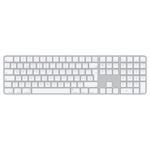 Apple Magic Keyboard med Touch ID och numerisk del för Mac-modeller med Apple Silicon – schweiziskt – vita tangenter