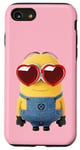 Coque pour iPhone SE (2020) / 7 / 8 Minions Cute Bob In Love Heart Shaped Glasses Portrait