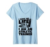 Womens Sports Fitness Rehab - Athletic Trainer V-Neck T-Shirt