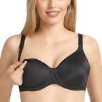 Anita BH Microfiber Underwire Nursing Bra Svart F 75 Dame