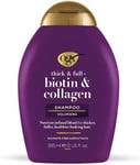 OGX Biotin & Collagen Hair Thickening Shampoo, 385ml , Pack of 1