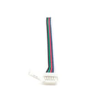 RGBW Connecteur 12 mm 15 cm sur câble ouvert, connecteur clipsable pour bandes LED RVB 12 mm + W