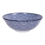 Nippon Blue Soba Skål 1 L, Wave