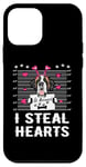 iPhone 12 mini I Steal Hearts Valentine St Bernard Dog Funny Valentines Day Case