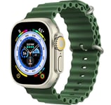 Apple Watch 4/5/6/7/8/SE Band (38/40/41mm) Ocean - Cyprus Grön