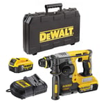 DEWALT MACHINES Perforateur SDS-plus 2,1J 18V DCH273P2T-QW Brushless avec coffret et 2 batteries 5,0 Ah