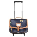 Tann's - Cartable à roulettes 38cm "Faustine" bleu - 11722