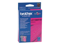 Brother Lc1100hym - Høy Ytelse - Magenta - Original - Blekkpatron - For Brother Dcp-6690Cw, Mfc-5890Cn, Mfc-6490Cw