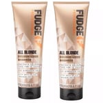 Fudge Professional All Blonde Colour Lock Shampoo - 250ml-2 Pack RRP £32