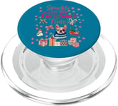 French Dog, Sparkle and shine Christmas time, quote PopSockets PopGrip for MagSafe