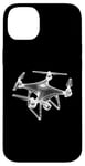 Coque pour iPhone 14 Plus Drone 3D Wireframe - Drone volant vintage amateur de pilote