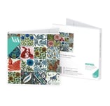 William De Morgan Wildlife Tile Pattern Notelet Card Wallet contains 8 Art Cards