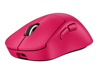 Logitech G Pro X Superlight 2 Dex - Mus - Ergonomisk - Høyrehendt - Optisk - 5 Knapper - Trådløs, Kablet - 2.4 Ghz, Usb - Rosa