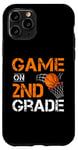 Coque pour iPhone 11 Pro Jeux amusants sur le basket-ball de deuxième année premier jour d'école