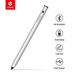 Licheers Stylus Pen for Tablets, Capacitive Rechargeable iPad Stylus Pen with 1.9mm Adjustable Fine Tip Compatible with touchscreens of IOS/Android systems (Silver)