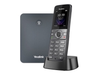 Yealink W74P - Trådlös VoIP-telefon - med Bluetooth interface med nummerpresentation/samtal väntar - DECT - 3-riktad samtalsförmåg - SIP, SIP v2, RTCP-XR, VQ-RTCPXR - klassiskt grå, rymdgrå