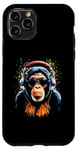 iPhone 11 Pro Funky DJ Monkey with Shades and Headphones Case