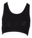 Ladies Girls All Colours Dance Gym Fitness Sports Racer Back Crop Top KCTC-5 By Katz Dancewear (Black, Ladies UK 12-14 Katz 5)