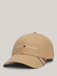 Tommy Hilfiger Logo Cotton Baseball Cap, Classic Khaki