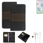 Phone Case + earphones for Motorola Moto G 5G (2024) Wallet Cover Bookstyle prot