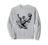 SOCCER PLAYER LAST SECOND GOAL AND BALL SAVE FOOTBALL Sweatshirt