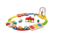 Hape Rainbow Puzzle Railway | Kids Railway Toy, Educational Toddler Toy, Children’s Train Set, Train Toy for Toddlers, Develop Key Motor Skills and Promote Hours of Play for Ages 18+ Months