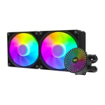 Darkflash Dc240 Argb 2x 120x120 Pc Water Cooling 2x 120x120 (black)