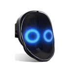 Bluetooth Led Lights Up Party Mask Halloween Christmas Diy Animation Text Love Prank Concert Robot Face Led Mask