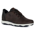 Geox Men's U Nebula 4 X 4 B ABX Sneaker, Dk Brown, 6.5 UK