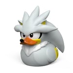 TUBBZ First Edition Silver The Hedgehog Figurine de Canard en Vinyle à Collectionner – Produit Officiel Sonic Le hérisson – Films TV et Jeux vidéo Sega