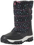 Geox J Himalaya Girl B AB Bottine, Black/WATERSEA, 34 EU