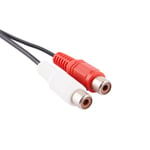 3.5mm Aux Male To 2 Rca Female M/f Stereo Audio Cable Conver