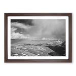 Big Box Art Ansel Adams Rocky Mountain National Park Colorado 5 Framed Wall Art Picture Print Ready to Hang, Walnut A2 (62 x 45 cm)