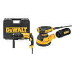 DeWalt D25133K Perforateur Sds-Plus 3 Modes - 26 mm Filaire - 800W - Vitesse à Vide 0-1500 tr/Min - Energie de frappe (Epta 05/2009) 2, 8 Joules & Ponceuse excentrique DEWALT DWE6423 Ø 125 mm