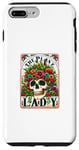 Coque pour iPhone 7 Plus/8 Plus The Plant Lady Carte de tarot Halloween Squelette gothique magique