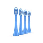 Ordo Replacement Sonic Electric Toothbrush Heads with Sonic Pulse Technology for Teeth Cleaning Plaque Removal Silicone Polishing Deep Clean Bristles Adults Pack of 4 Brush Heads Arctic Blue