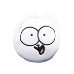 Puckator Coussin Voyage Relaxeazzz Peluché 2-en-1 Simon's Cat - Chat Blanc