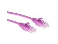 Act Pink 0.15 Meter Lszh U/Utp Cat6 Datacenter Slimline Patch Cable Snagless With Rj45 Connectors (Dc9430)