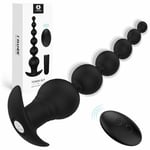 Remote Control Anal Butt Plug Bullet Vibrator for Couples  + Jelly Lubricant 