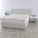 sur-Matelas Violet déhoussable avec Doublure thermocontrol, 180x200cm