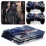 Kit De Autocollants Skin Decal Pour Console De Jeu Ps4 Pro Ma?Tre Sekiro Mortel 11 Personnage De Console De Jeu Kambat, T1tn-P4pro-1807