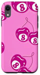 Coque pour iPhone XR 8 Billard Ball Cherry Ball Cherry 8 Ball Rose